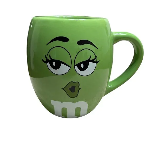 M&M'S WORLD TOTE BAG VIBRANT COLORS & GREEN COFFEE MUG - Picture 2 of 11